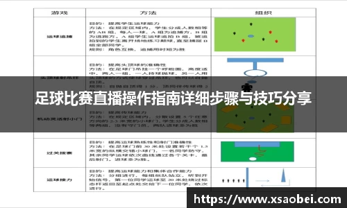 足球比赛直播操作指南详细步骤与技巧分享